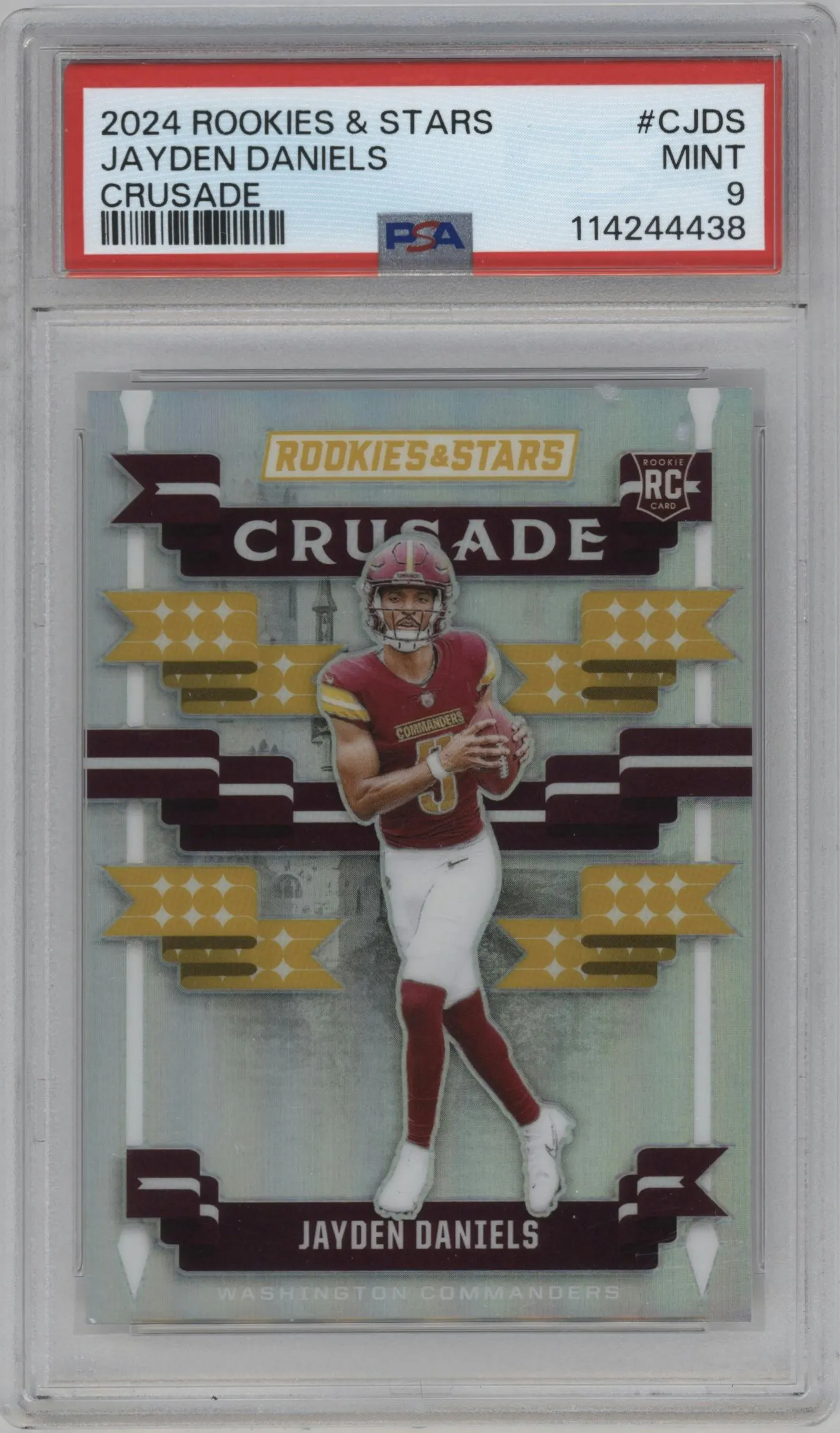 2024 Panini Rookies & Stars Crusade Jayden Daniels #C-JDS PSA 9