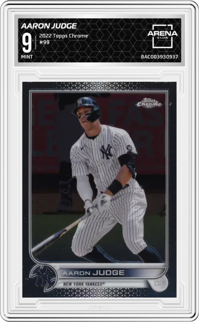 2022 Topps Chrome Aaron Judge ARENA CLUB 9