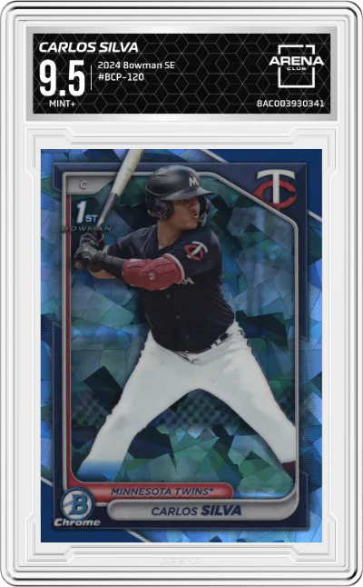 2024 Bowman Sapphire Edition Carlos Silva ARENA CLUB 9.5