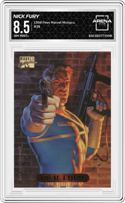 1994 Fleer Marvel Masterpieces Nick Fury ARENA CLUB 8.5