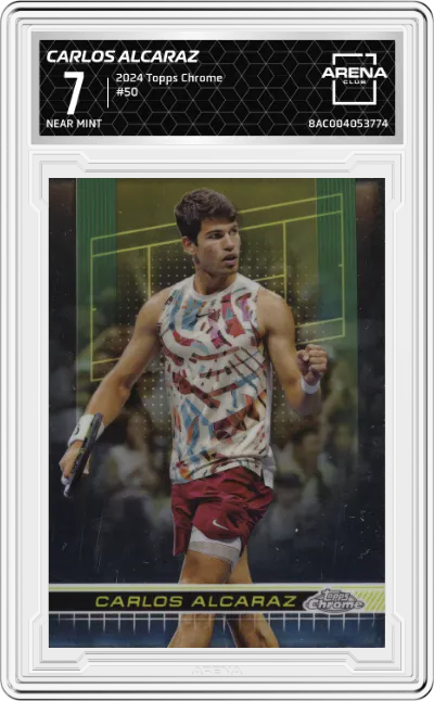 2024 Topps Chrome Carlos Alcaraz #50 ARENA CLUB 7