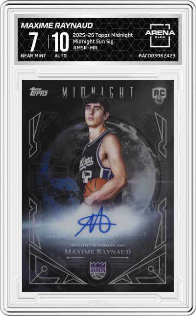 2025 Topps Midnight Midnight Sun Sig. Maxime Raynaud #MSR-MR ARENA CLUB 7