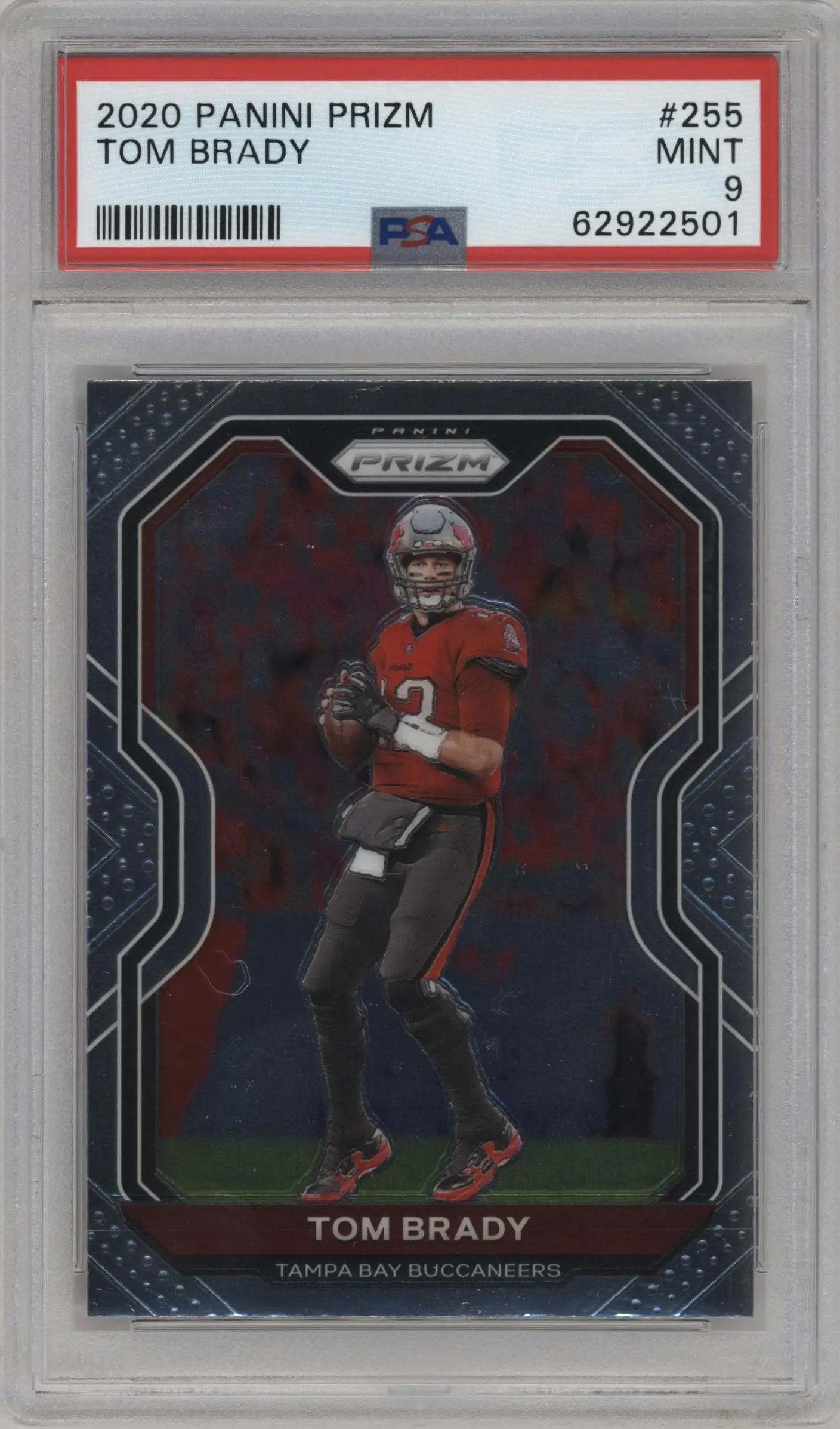 2020 Panini Prizm Tom Brady #255 PSA 9