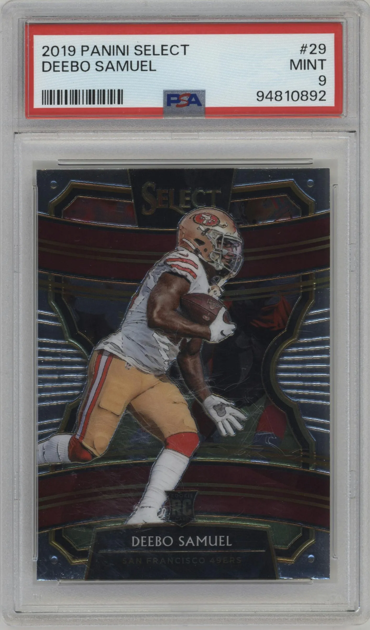 2019 Panini Select Deebo Samuel #29 PSA 9