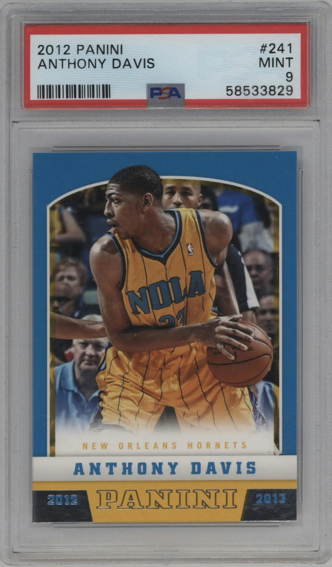 2012 Panini Anthony Davis #241 PSA 9