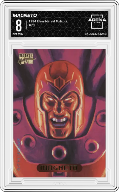 1994 Fleer Marvel Masterpieces Magneto ARENA CLUB 8