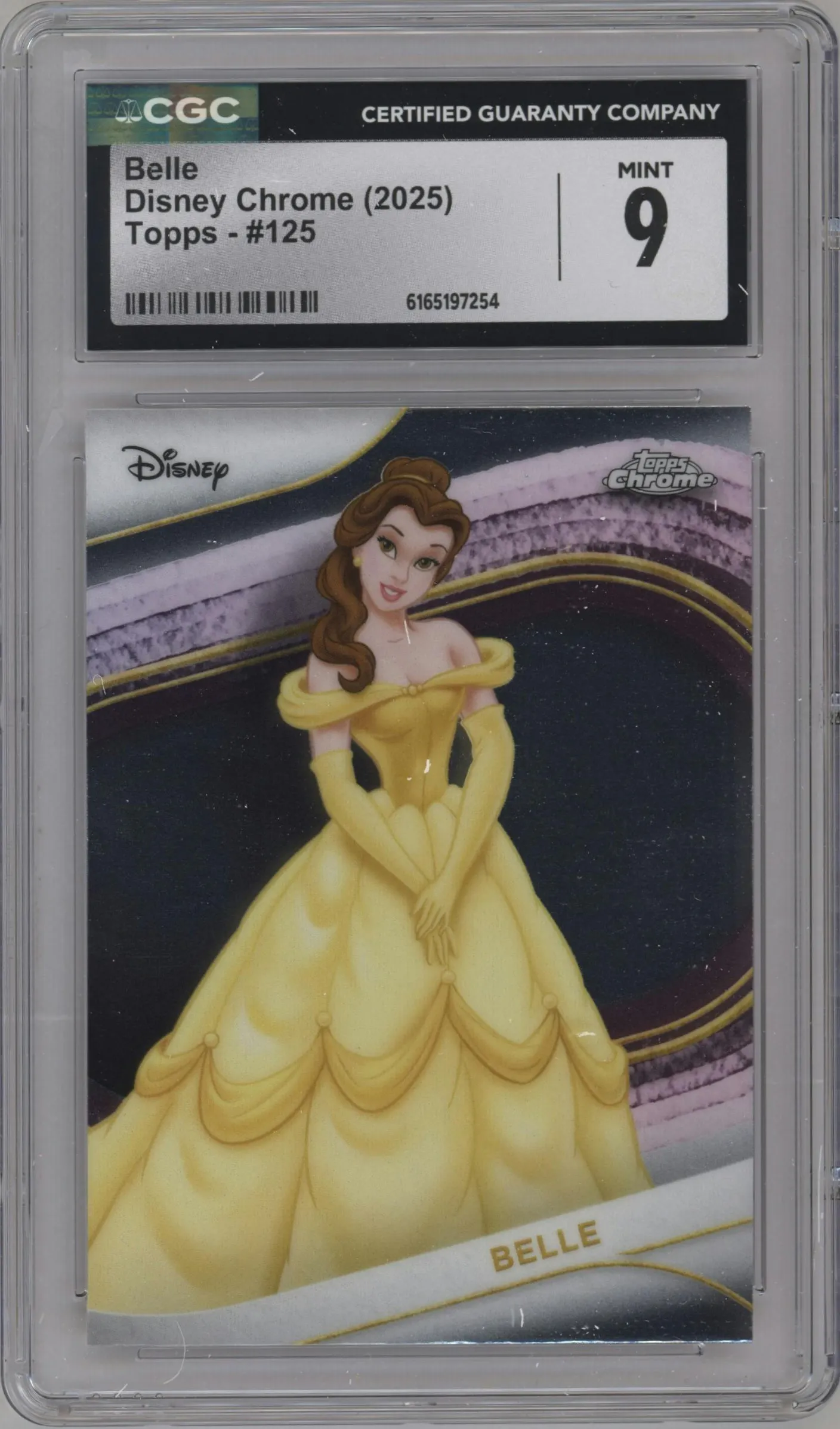 2025 Topps Chrome Disney Belle #125 CGC 9