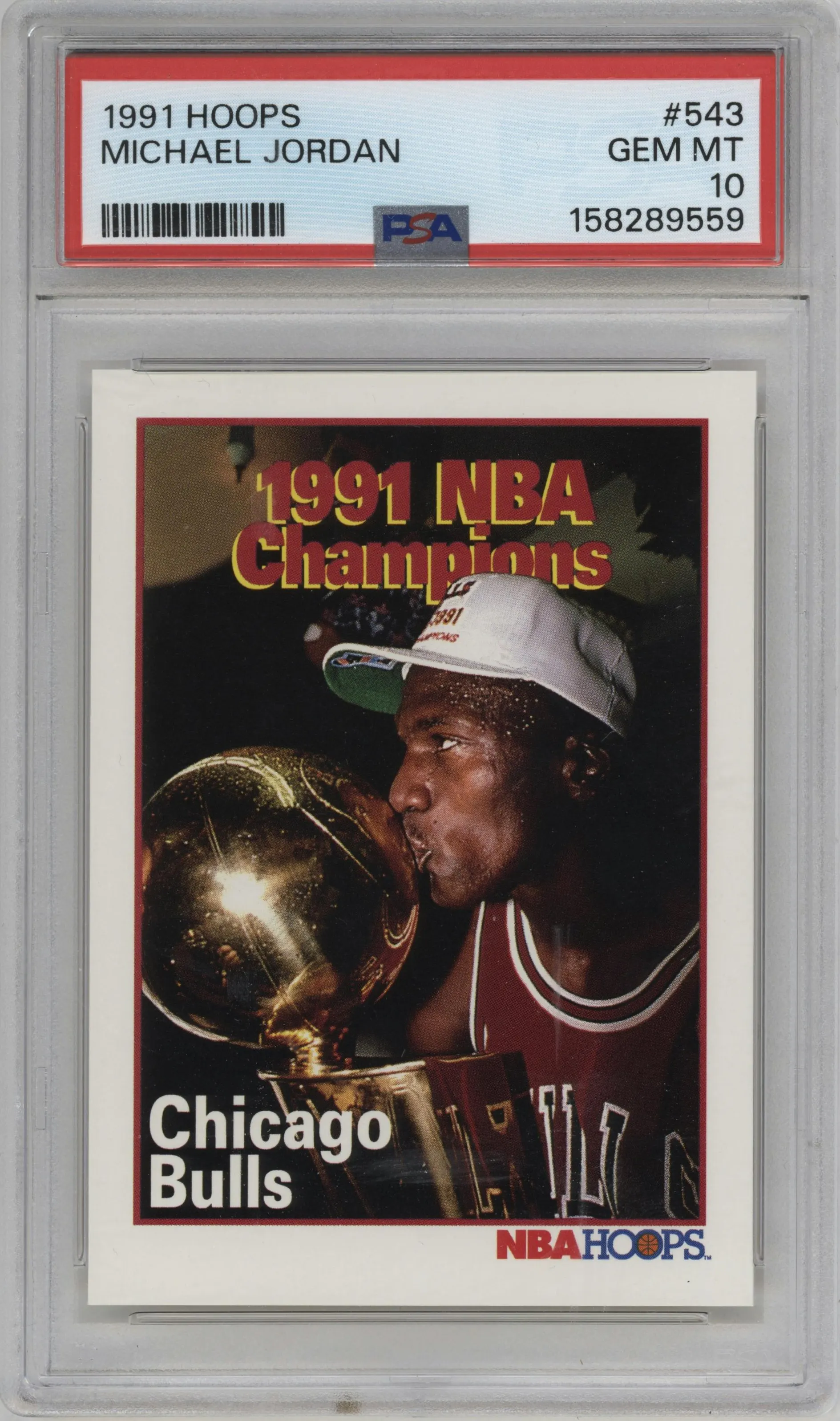 1991 NBA Hoops Michael Jordan #543 PSA 10