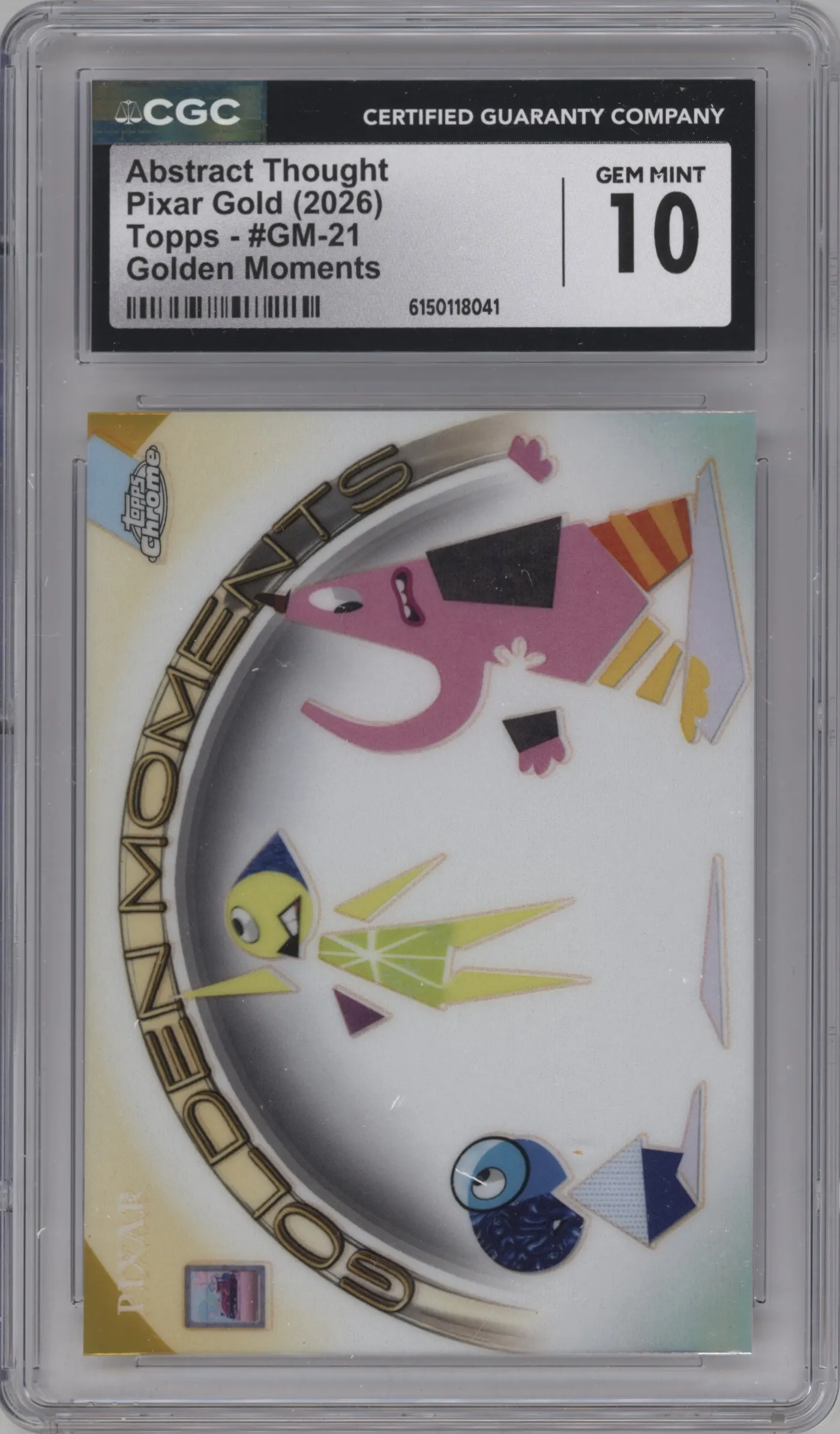 2025 Topps Pixar Gold Golden Moments Abstract Thought CGC 10