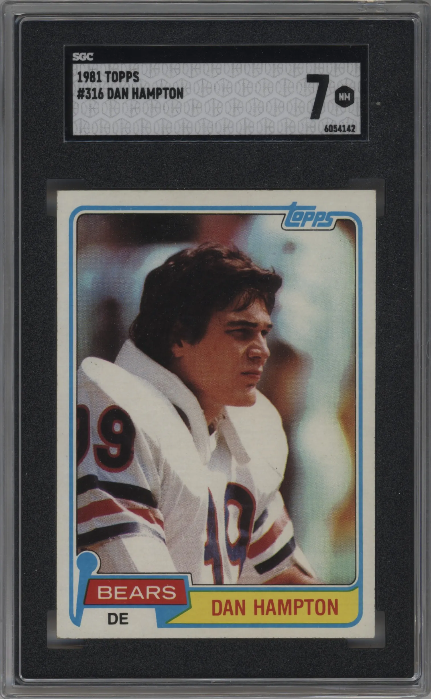 1981 Topps Dan Hampton #316 SGC 7