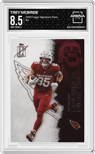 2025 Topps Signature Class Trey McBride #1 ARENA CLUB 8.5