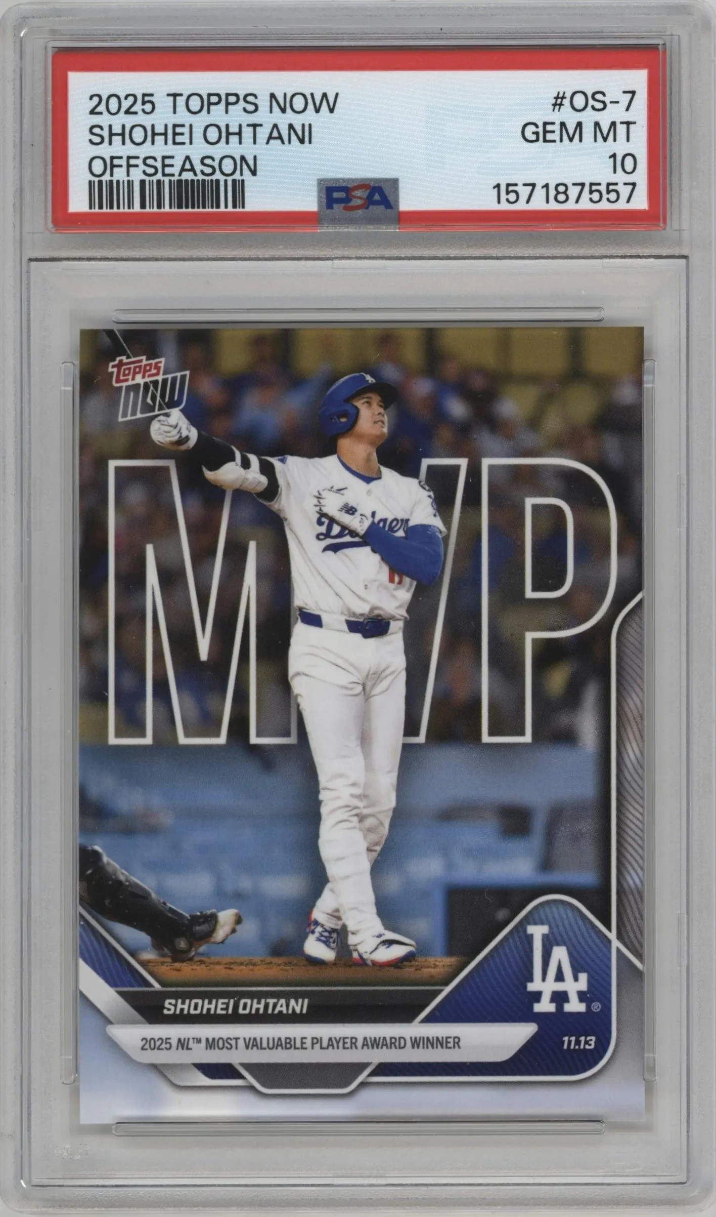 2025 Topps Now Off-Season Shohei Ohtani #OS-7 PSA 10