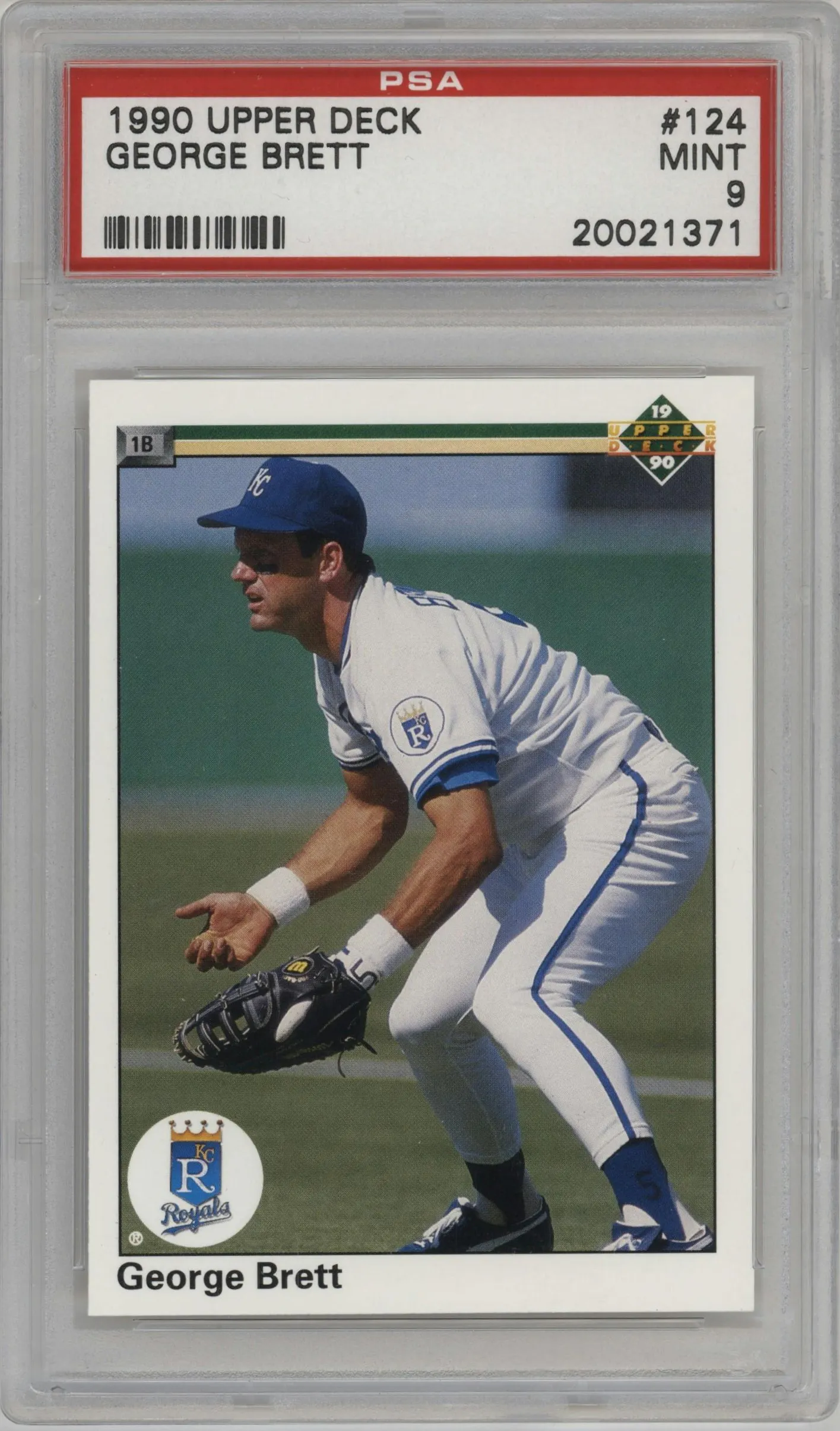 1990 Upper Deck George Brett #124 PSA 9