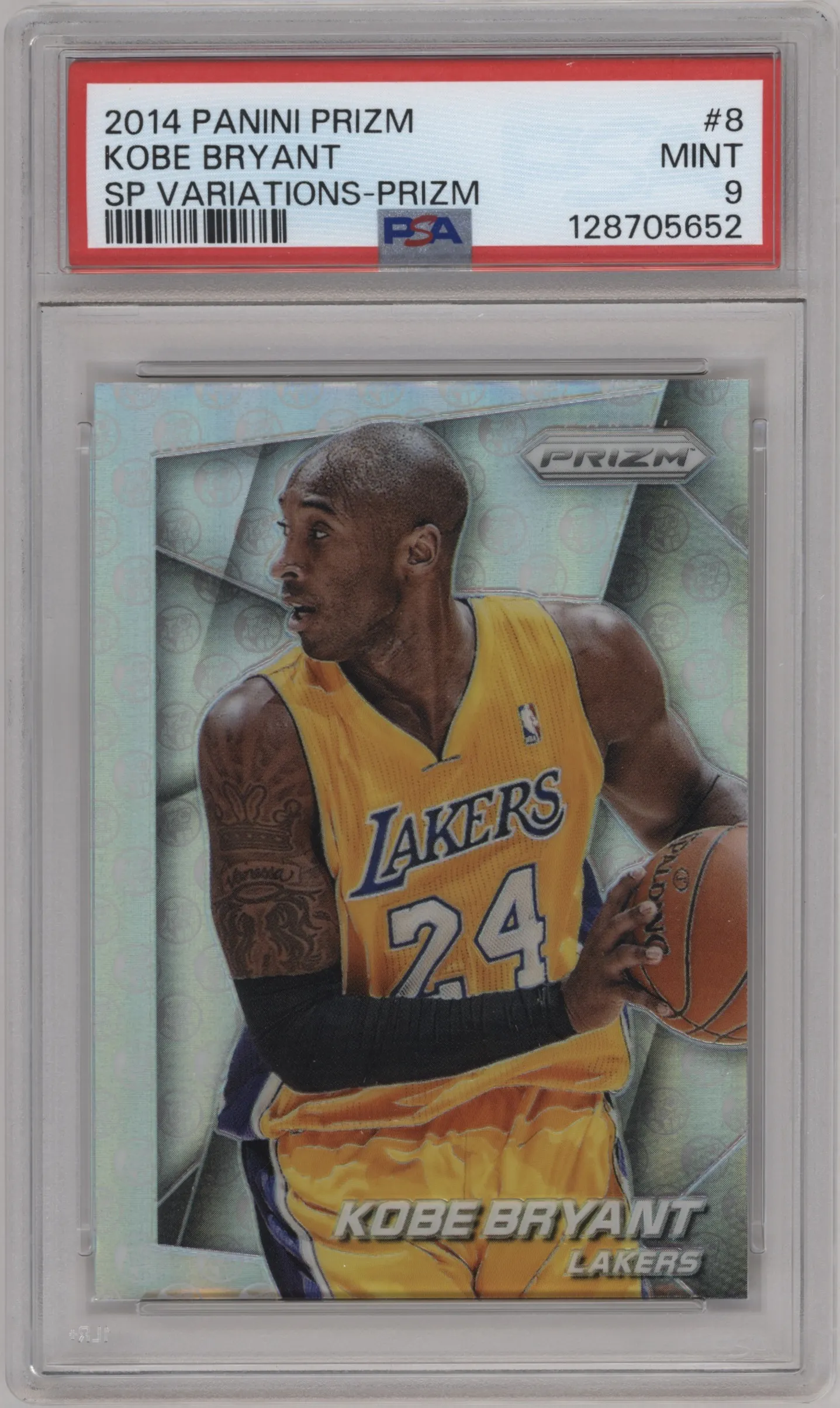 2014 Panini Prizm SP Kobe Bryant Prizm #8 PSA 9