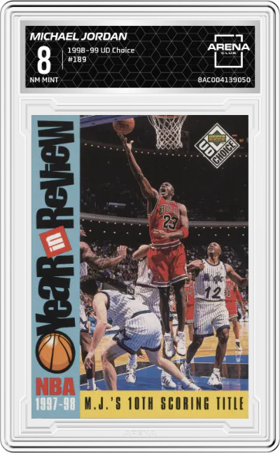 1998 Upper Deck Choice Michael Jordan #189 ARENA CLUB 8
