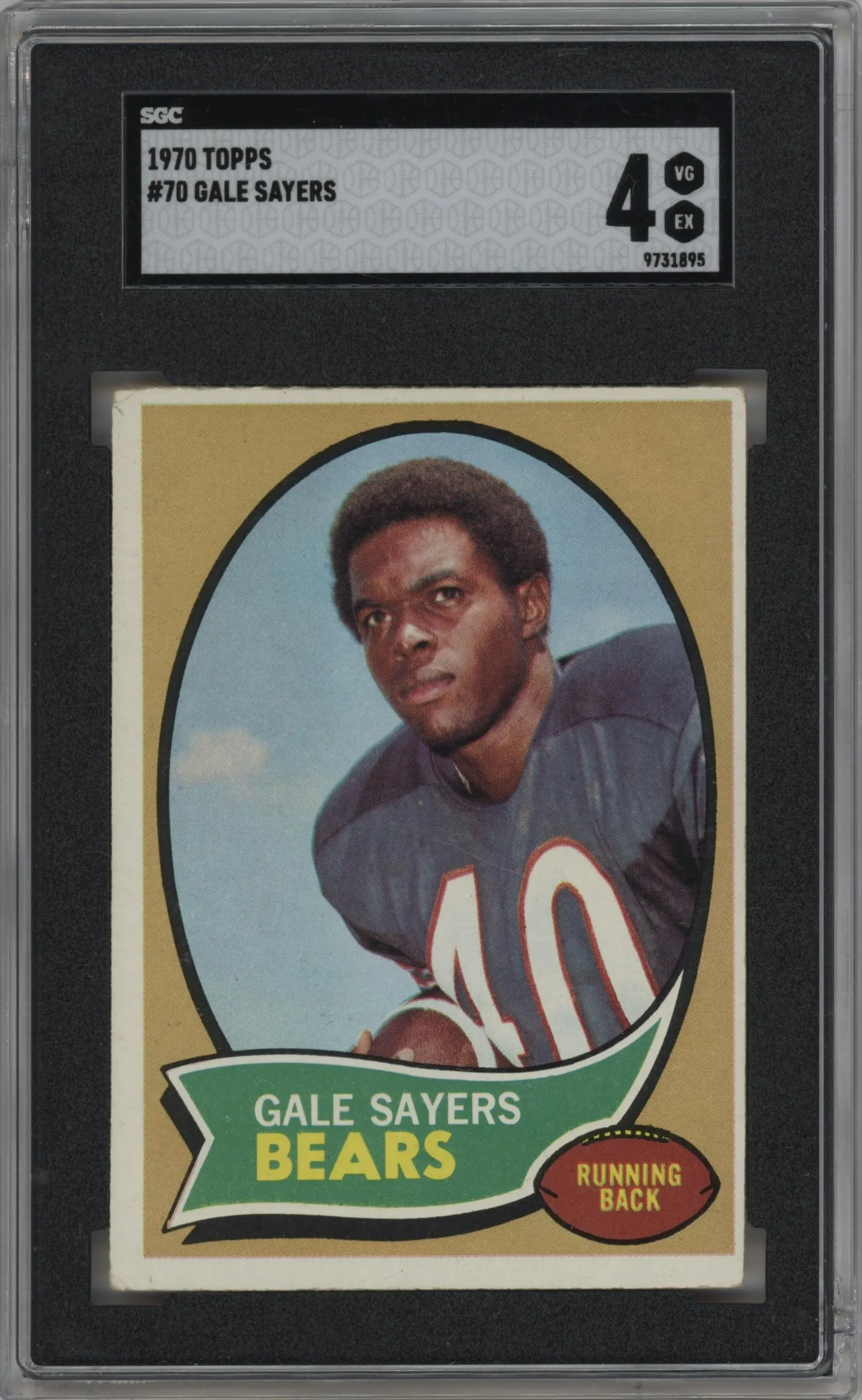1970 Topps Gale Sayers #70 SGC 4