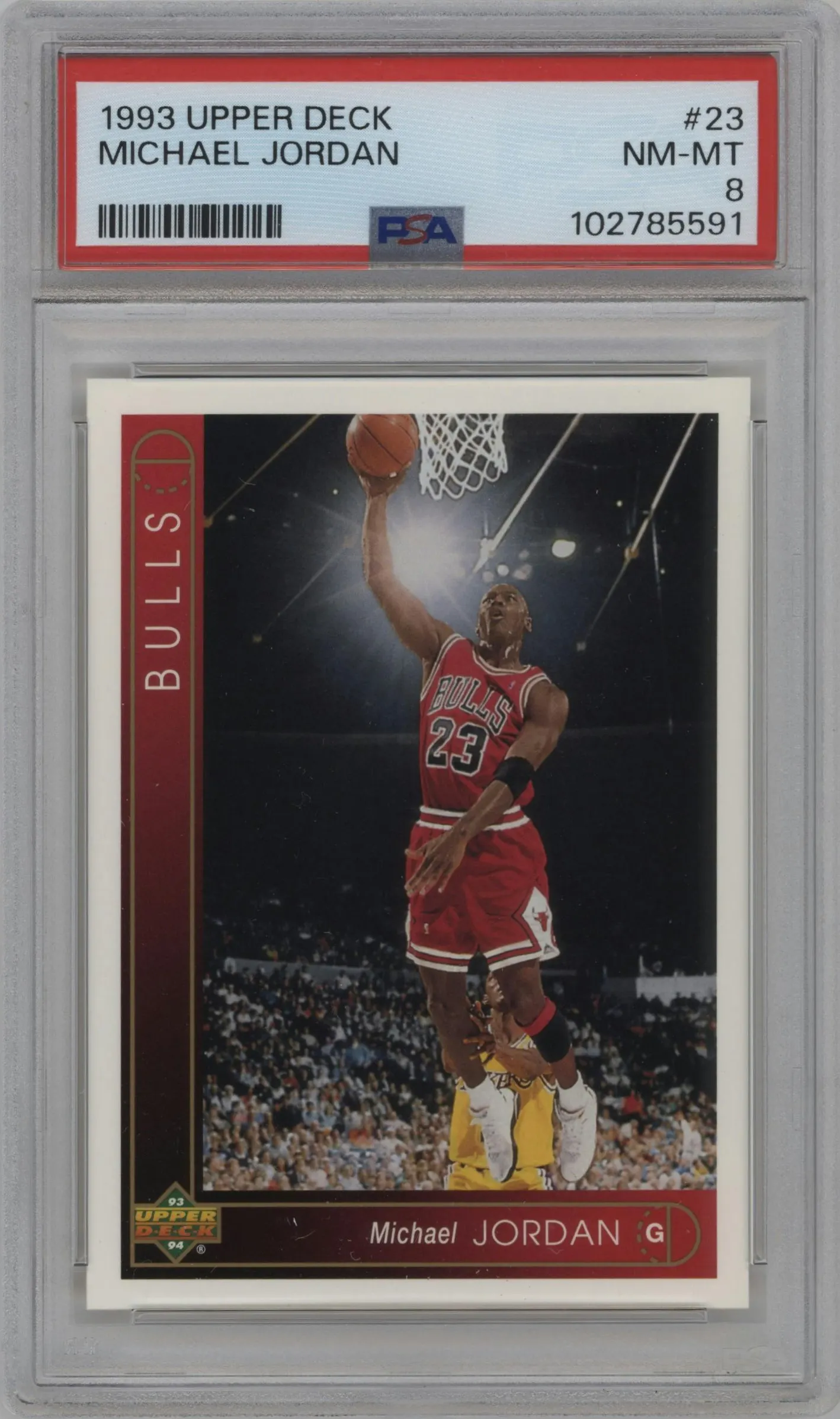 1993 Upper Deck Michael Jordan #23 PSA 8