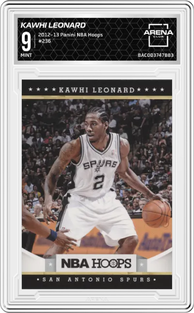 2012 Panini NBA Hoops Kawhi Leonard #236 ARENA CLUB 9