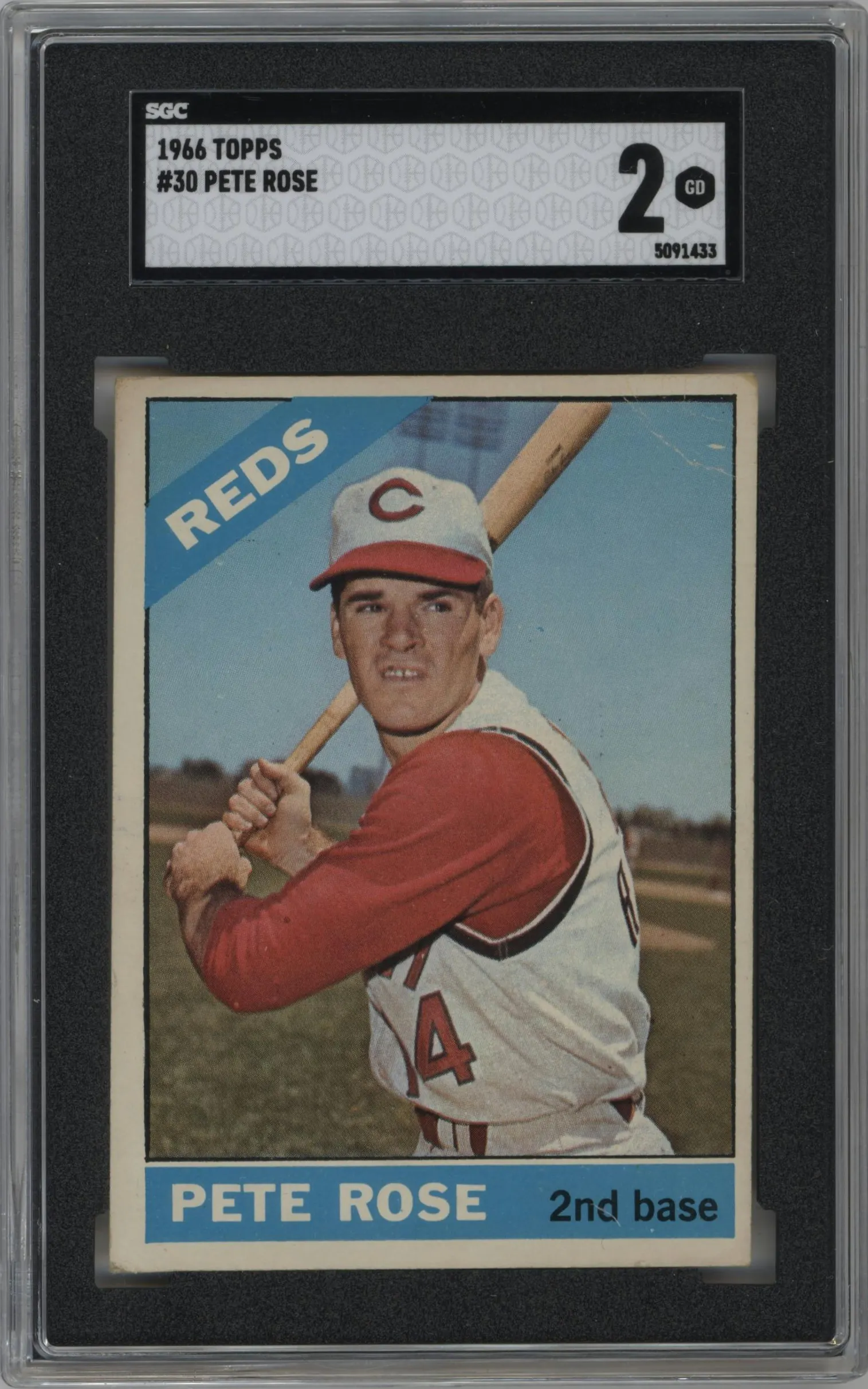 1966 Topps Pete Rose #30 PSA 2
