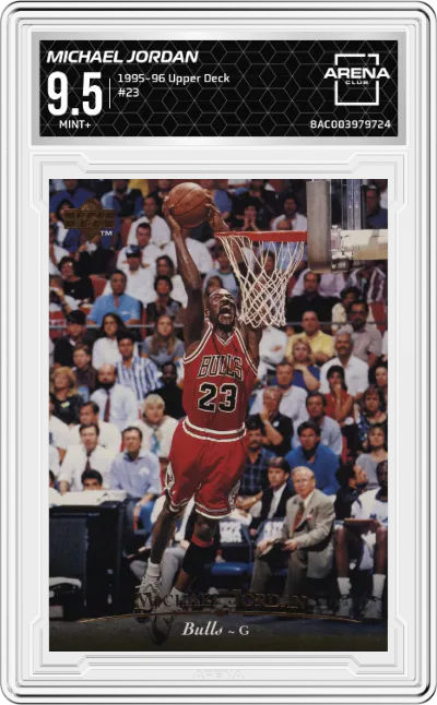 1995 Upper Deck Michael Jordan #23 ARENA CLUB 9.5