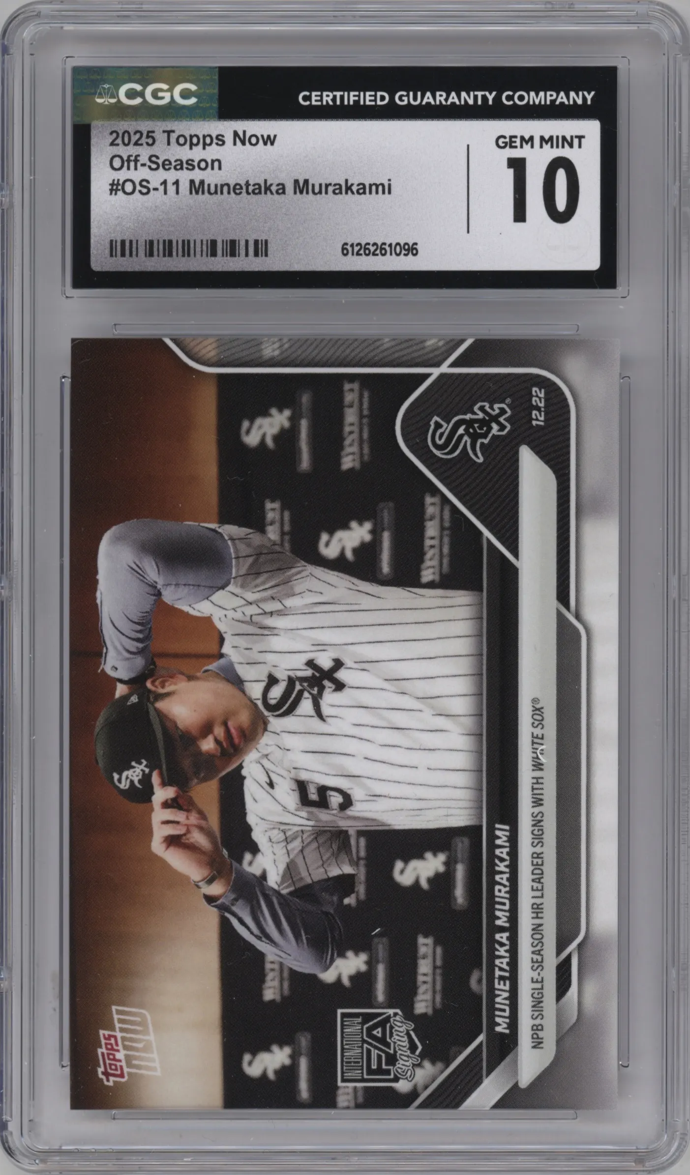 2025 Topps Now Off-Season Munetaka Murakami #OS-11 CGC 10