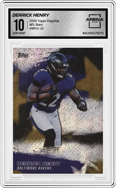 2026 Topps Flagship NFL Stars Derrick Henry #NFLS-21 ARENA CLUB 10
