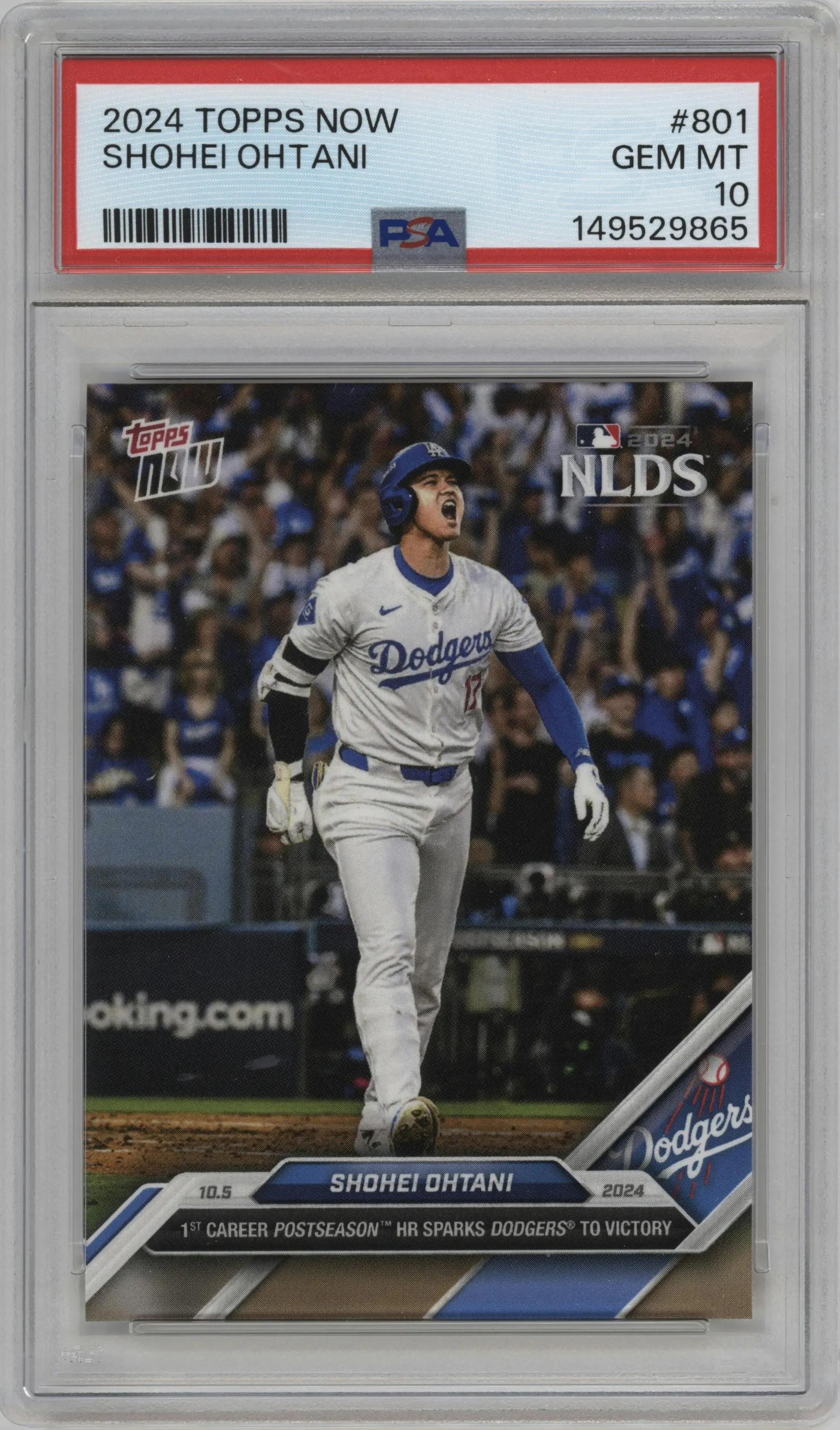 2024 Topps Now Shohei Ohtani #801 PSA 10