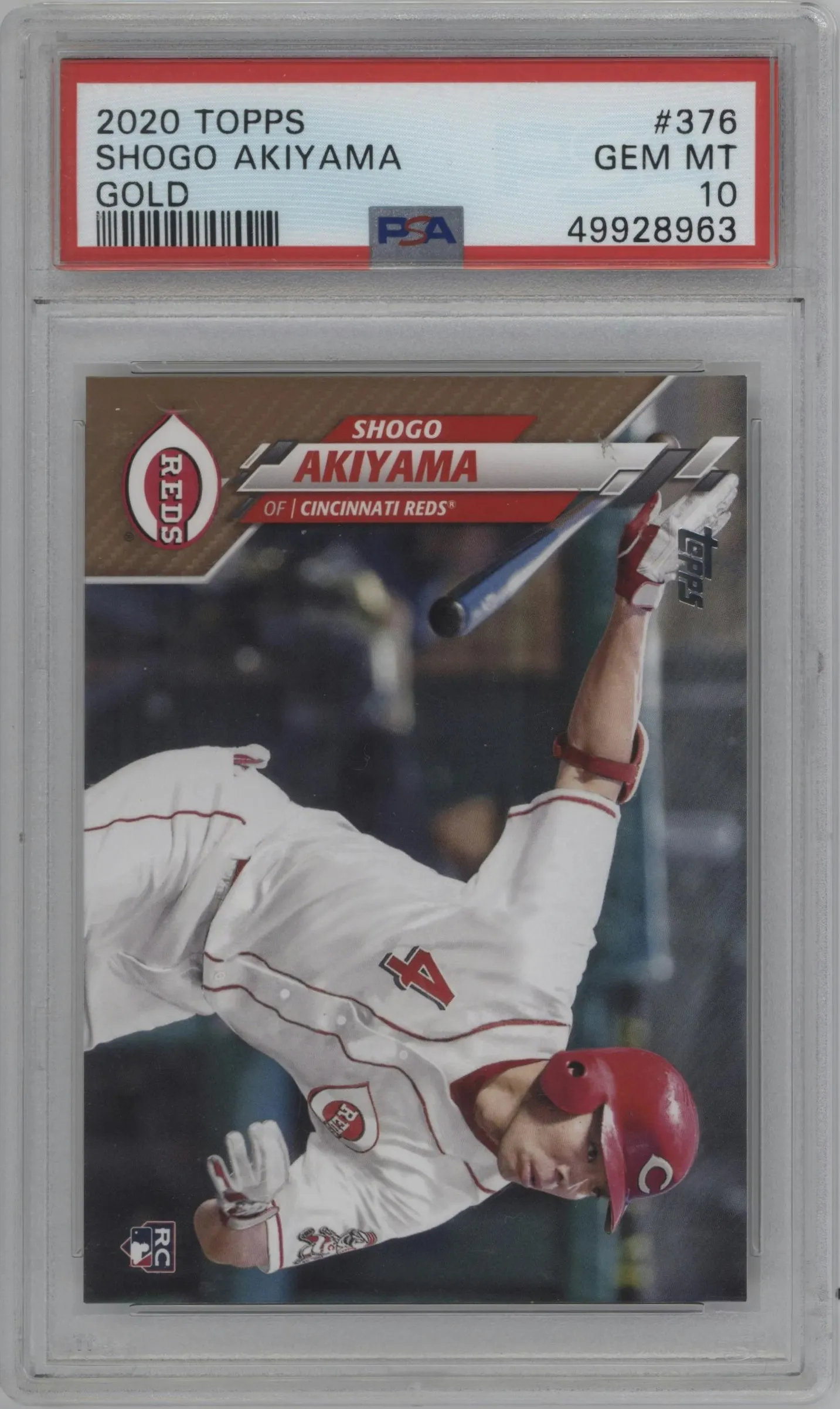 2020 Topps Series 2 Shogo Akiyama Gold #376 PSA 10