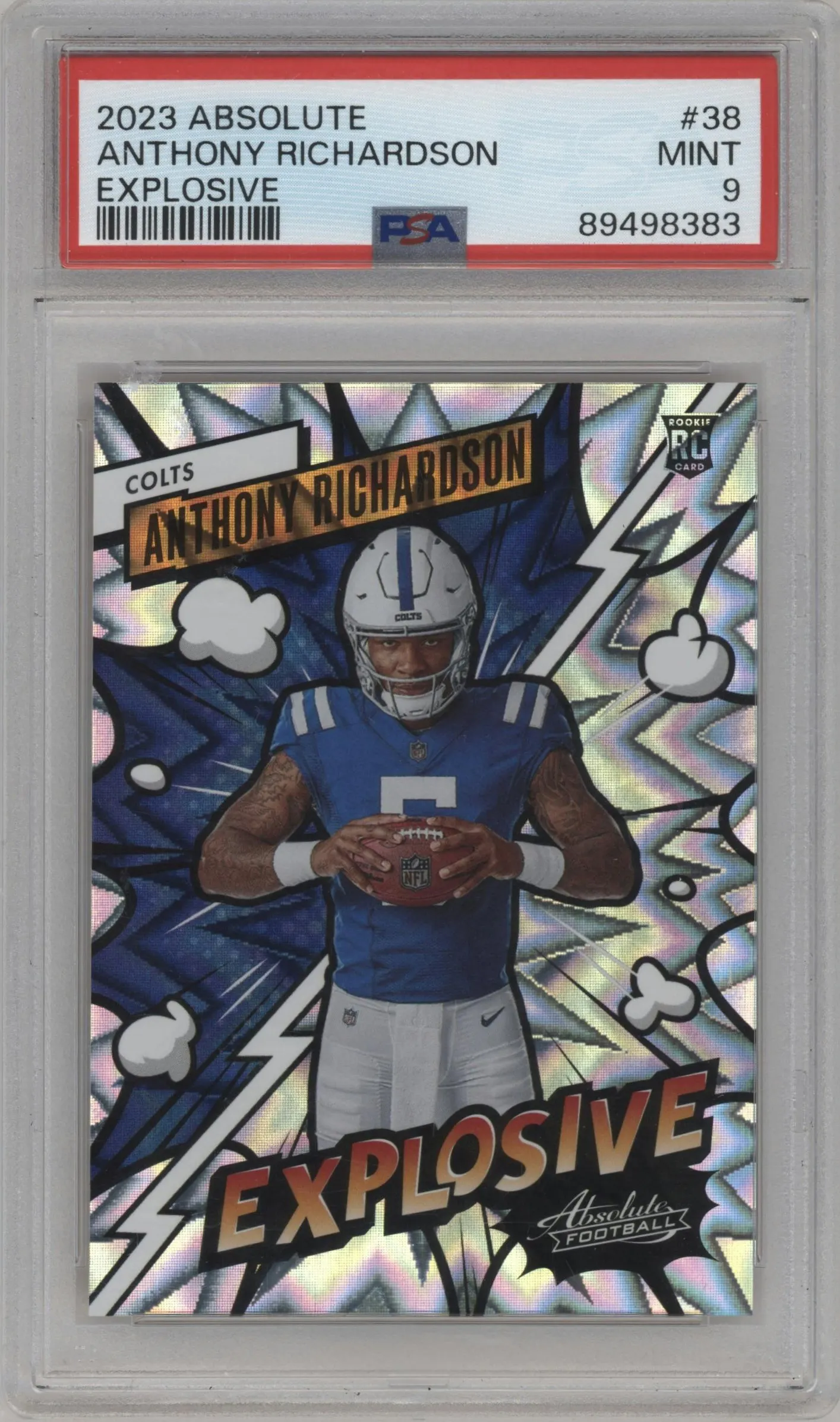2023 Panini Absolute Explosive Anthony Richardson PSA 9