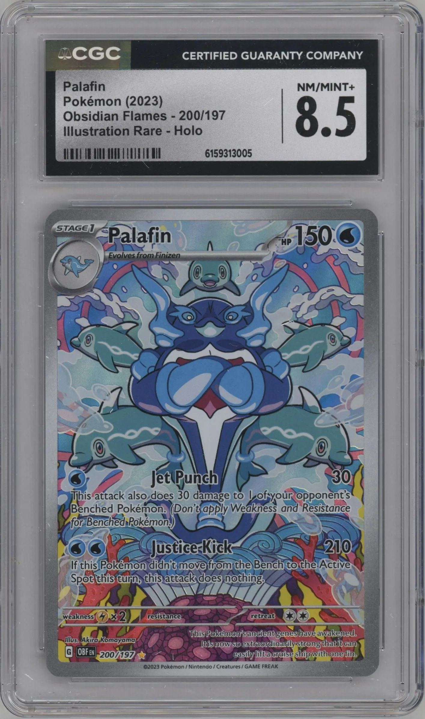 2023 Pokemon SV Obsidian Flames Palafin #200 CGC 8.5