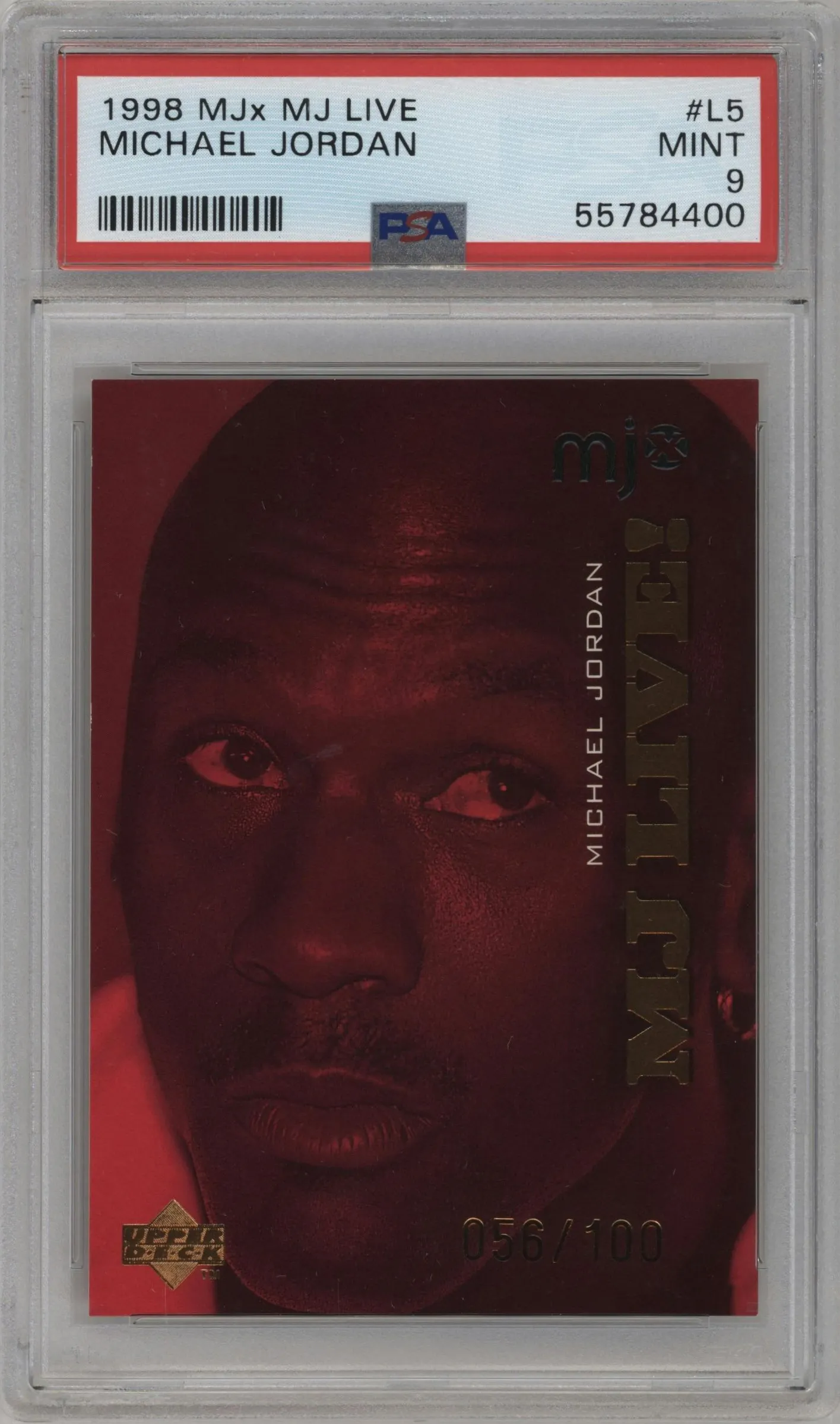 1998 Upper Deck MJx Live Michael Jordan #L5 PSA 9