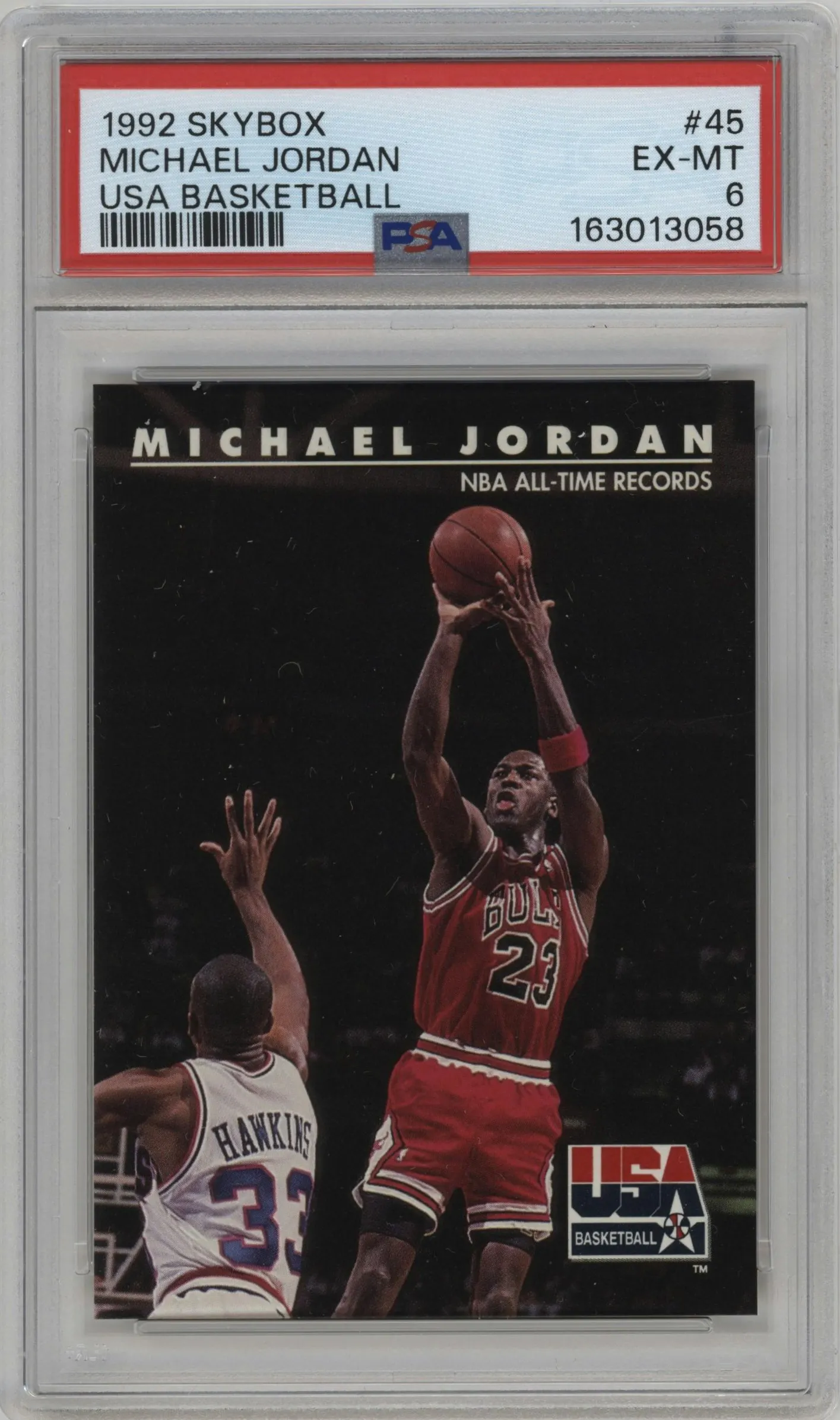 1992 Skybox USA Michael Jordan #45 PSA 6