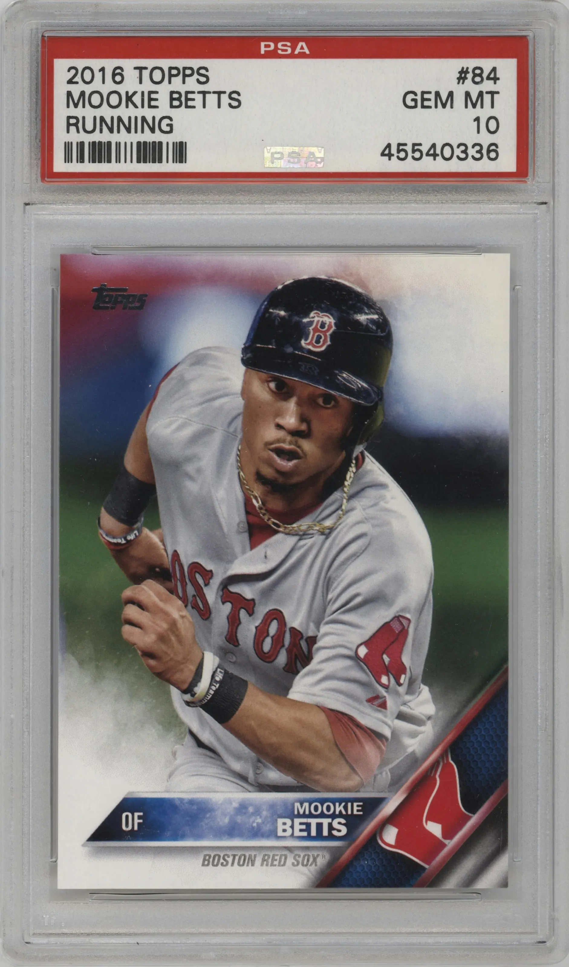 2016 Topps Series 1 Mookie Betts PSA 10