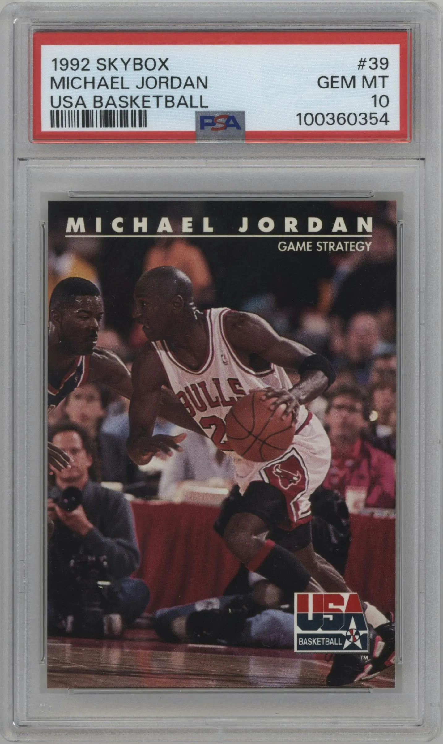 1992 Skybox USA Michael Jordan #39 PSA 10