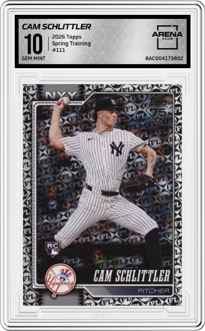 2026 Topps Cam Schlittler Spring Training #111 ARENA CLUB 10