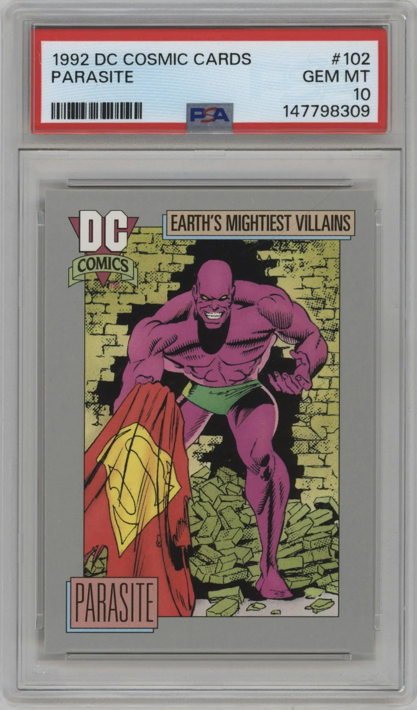 1992 Impel DC Cosmic Parasite #102 PSA 10