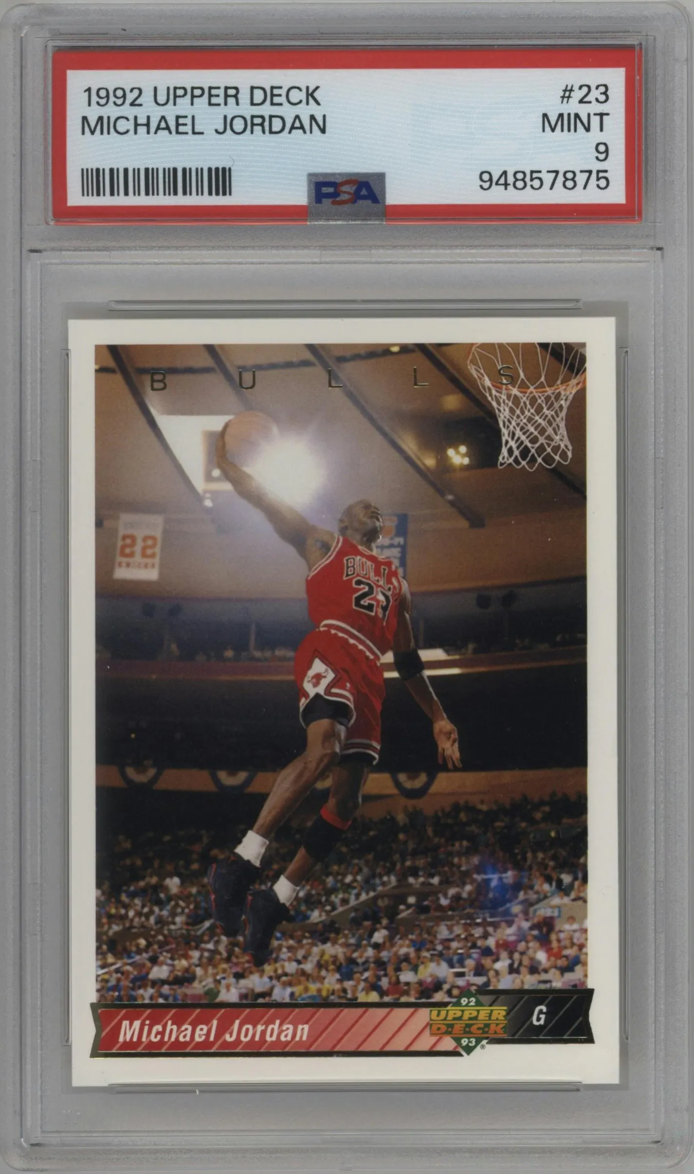 1992 Upper Deck Michael Jordan #23 PSA 9