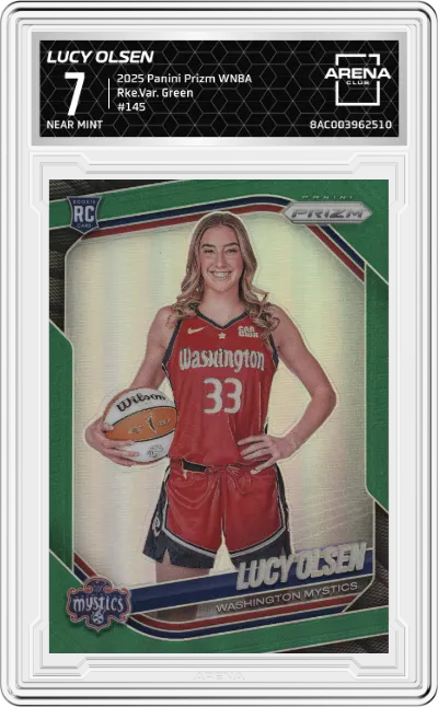 2025 Panini Prizm WNBA Rke.Var. Lucy Olsen Green Prizms ARENA CLUB 7
