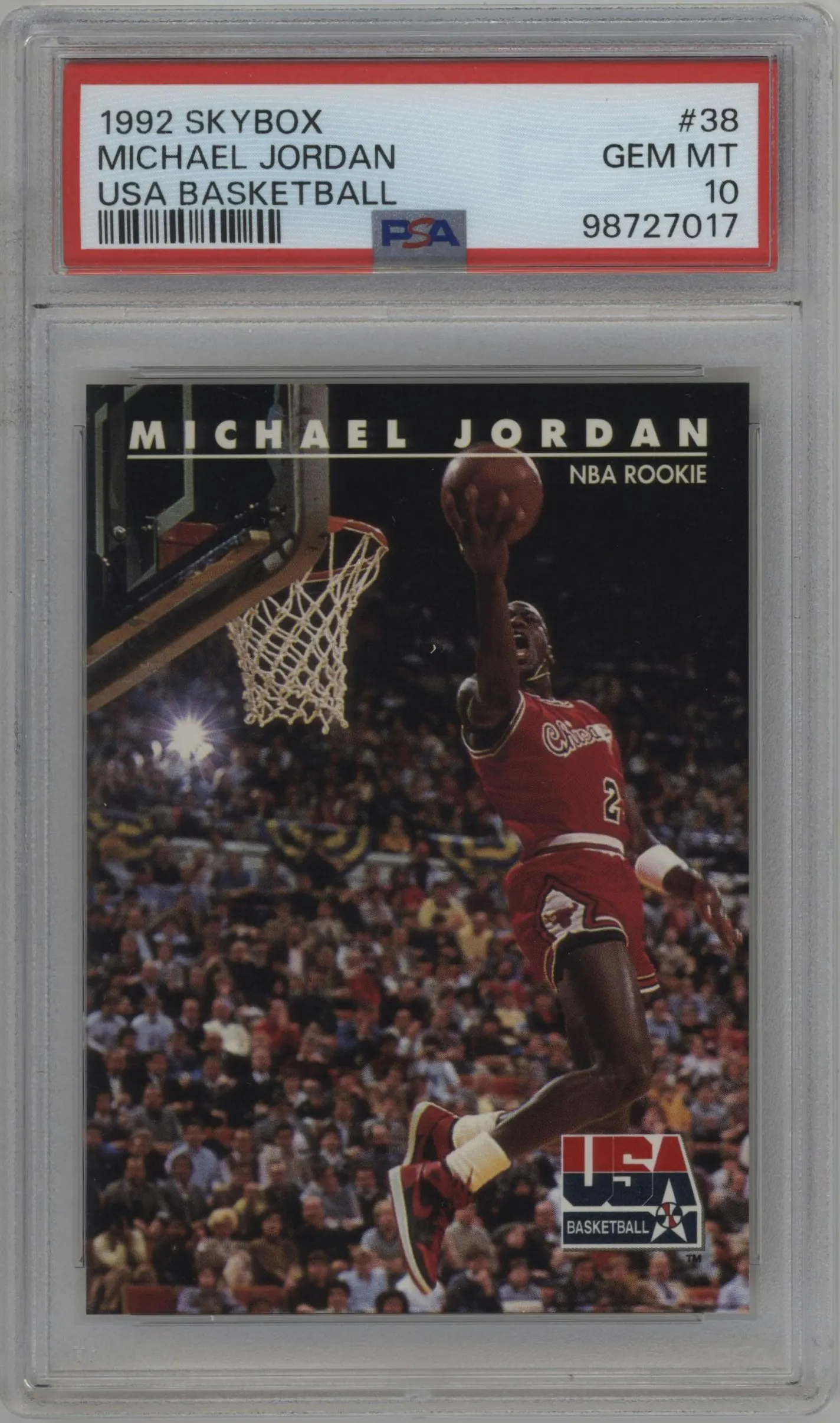 1992 Skybox USA Michael Jordan #38 PSA 10