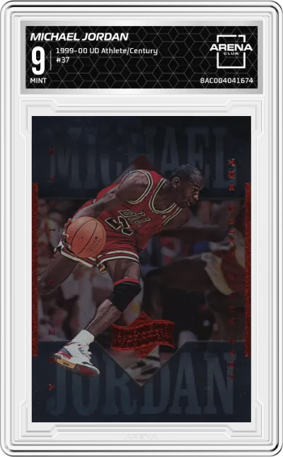 1999 Upper Deck Michael Jordan Athlete of the Century Michael Jordan #37 ARENA CLUB 9
