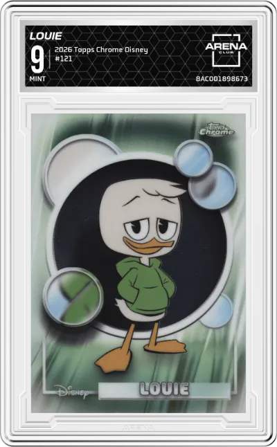 2026 Topps Chrome Disney Louie #121 ARENA CLUB 9