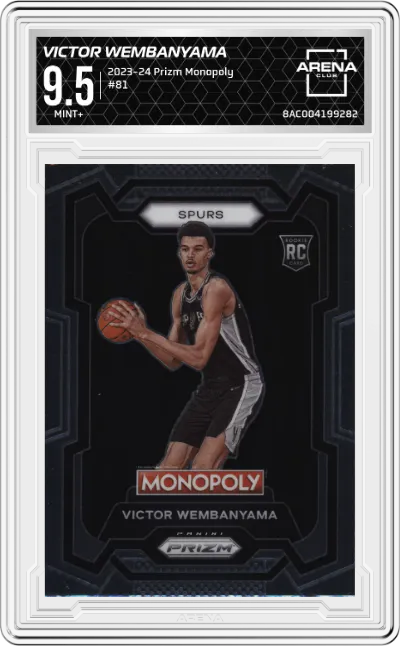 2023 Panini Prizm Monopoly Victor Wembanyama #81 ARENA CLUB 9.5