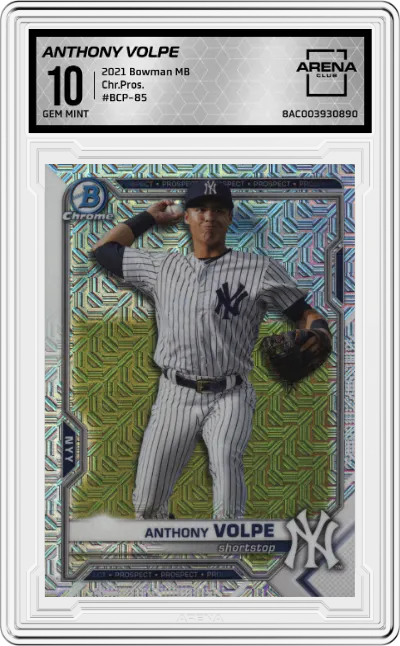 2021 Bowman Mega Box Chr.Pros. Anthony Volpe ARENA CLUB 10