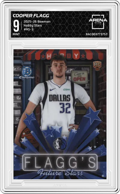 2025 Bowman Hobby Stars Cooper Flagg ARENA CLUB 9