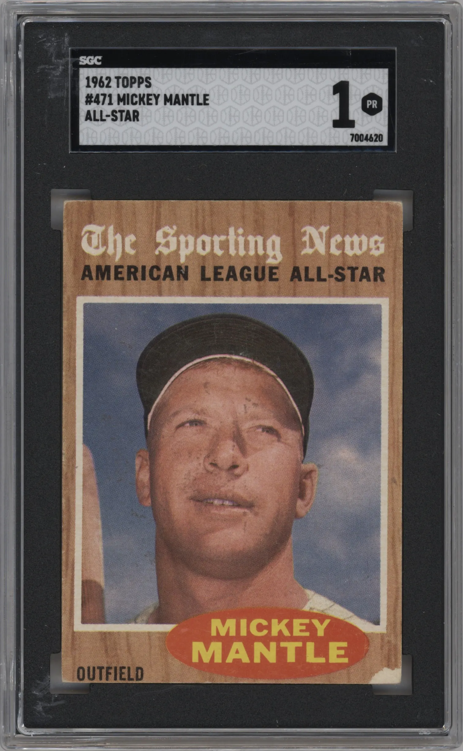 1962 Topps Mickey Mantle #471 SGC 1