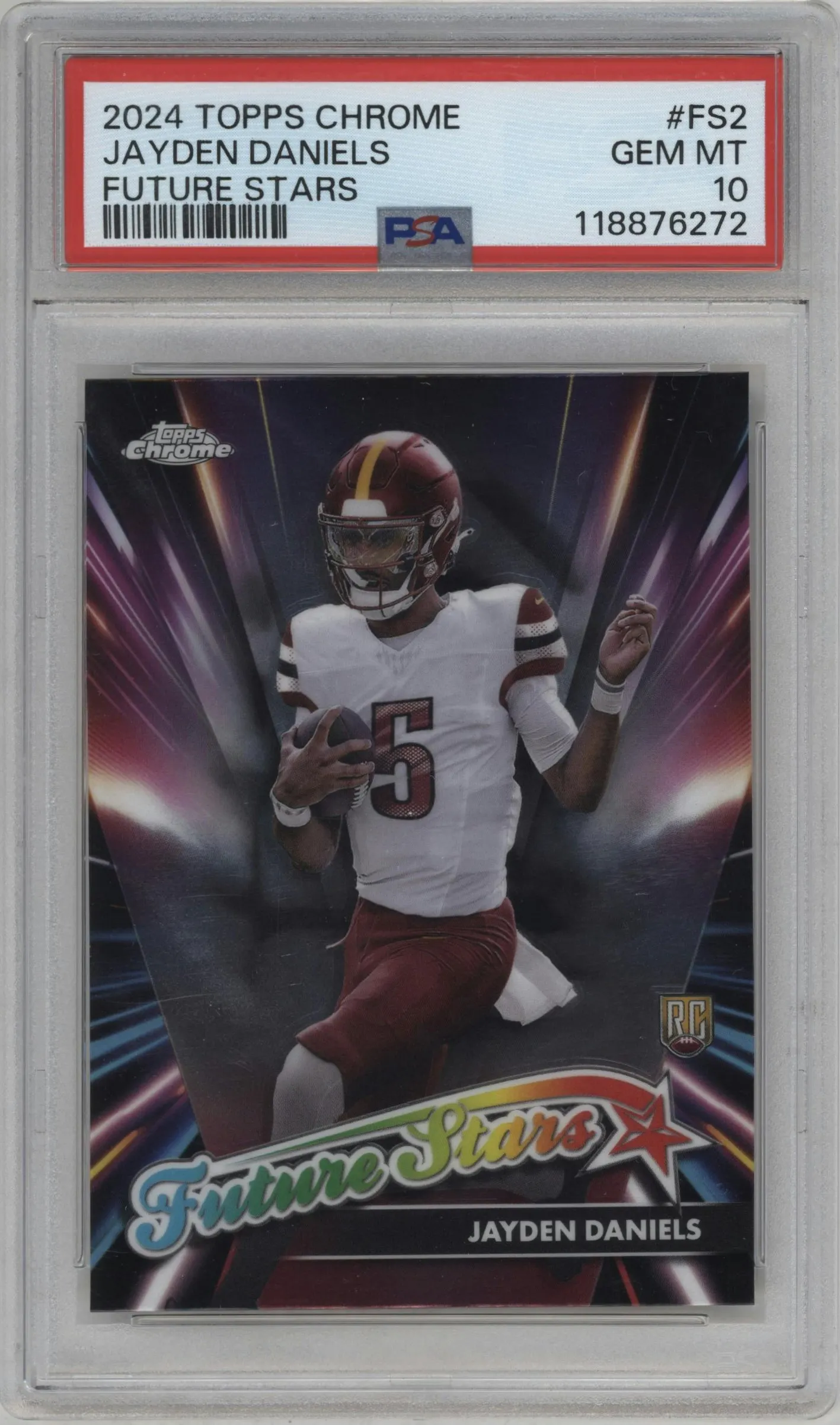 2024 Topps Chrome Future Stars Jayden Daniels #FS-2 PSA 10
