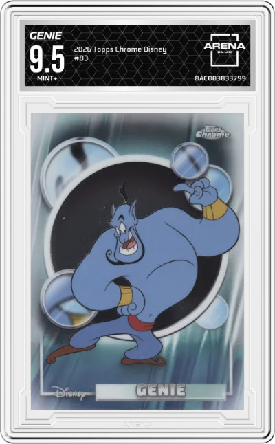 2026 Topps Chrome Disney Genie ARENA CLUB 9.5