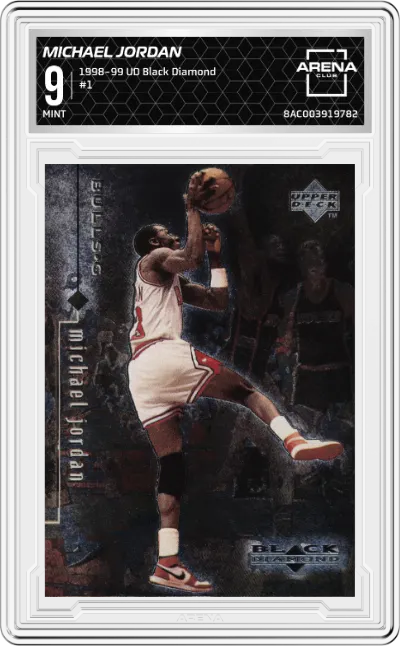 1998 Upper Deck Black Diamond Michael Jordan #1 ARENA CLUB 9