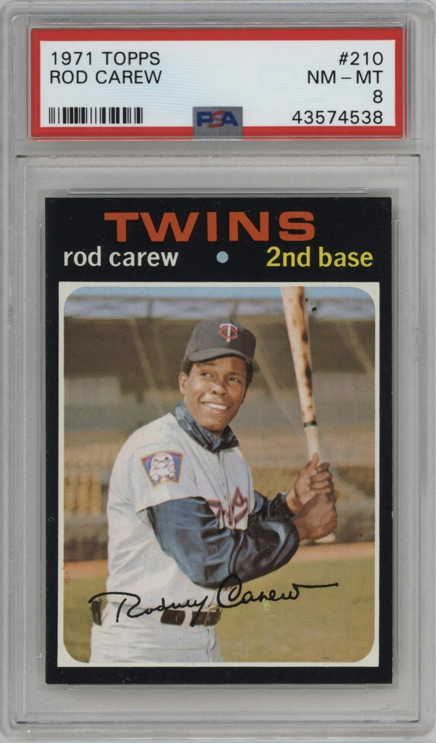 1971 Topps Rod Carew #210 PSA 8