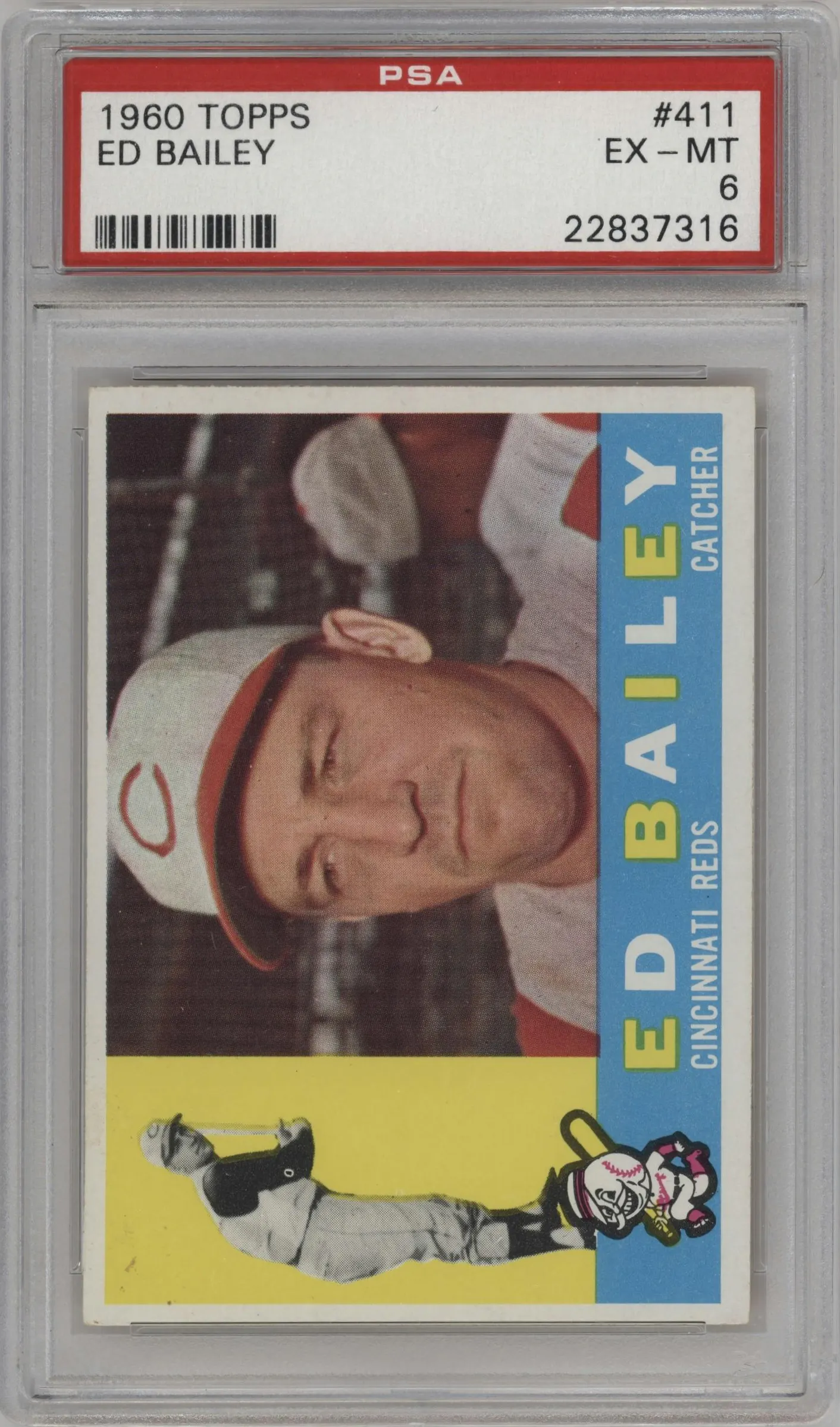 1960 Topps Ed Bailey #411 PSA 6